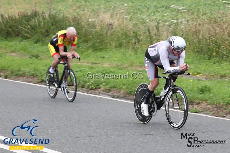 20190707-0489.jpg - Rider Andy Burrows from Thanet RC and Rider Martin Jones from Colour Tech RT at  Ramsay Cup 25 Time Trial 07-July-2019, Course QS/20, Challock, Kent