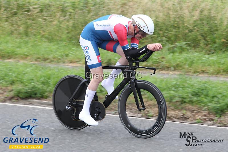 20190707-0634.jpg - Rider Gavin Stevens from Royal Air Force Cycling Association at  Ramsay Cup 25 Time Trial 07-July-2019, Course QS/20, Challock, Kent