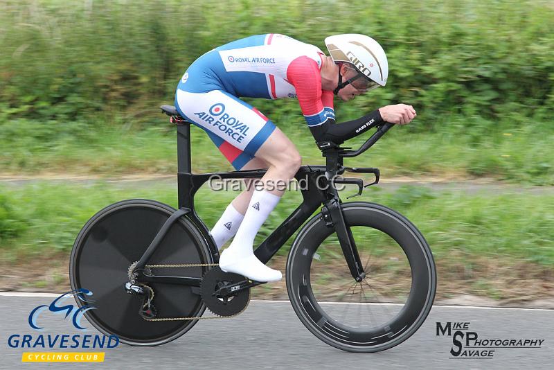 20190707-0637.jpg - Rider Gavin Stevens from Royal Air Force Cycling Association at  Ramsay Cup 25 Time Trial 07-July-2019, Course QS/20, Challock, Kent