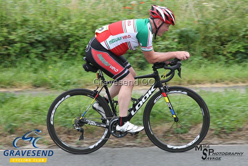 20190707-0681.jpg - Rider David Mackey from Medway Velo Club at  Ramsay Cup 25 Time Trial 07-July-2019, Course QS/20, Challock, Kent