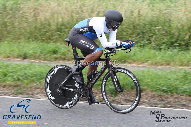 20190707-0808.jpg - Rider Mark Thomas from Bigfoot CC at  Ramsay Cup 25 Time Trial 07-July-2019, Course QS/20, Challock, Kent