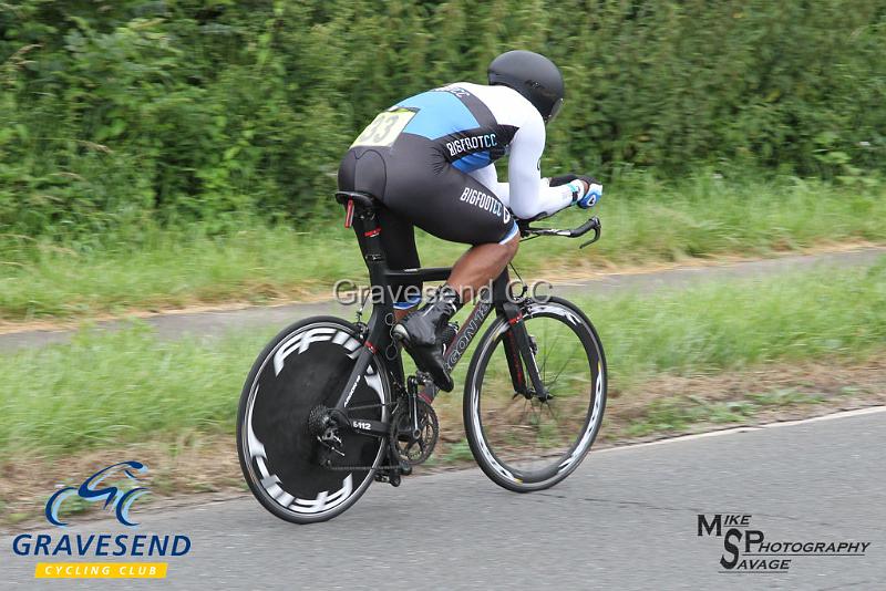20190707-0816.jpg - Rider Mark Thomas from Bigfoot CC at  Ramsay Cup 25 Time Trial 07-July-2019, Course QS/20, Challock, Kent