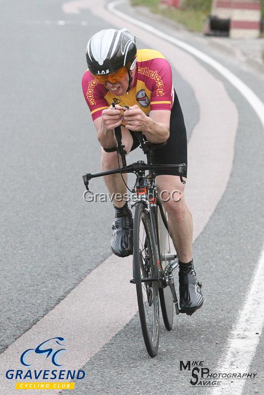 20190709-0324.jpg - Catford CC Rider A Beswetherick at GCC Evening 10 Time Trial 09-July-2019.  Course Q10/24 Isle of Grain, Kent.
