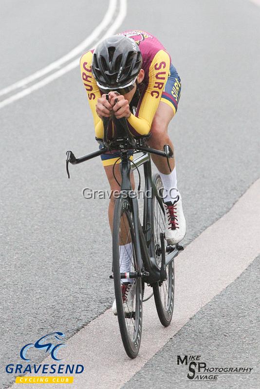 20190709-0446.jpg - SURC Rider Henry Salmon at GCC Evening 10 Time Trial 09-July-2019.  Course Q10/24 Isle of Grain, Kent.