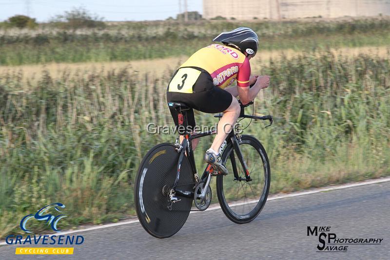 20190820-0337.jpg - Catford CC Rider A Beswetherick at GCC Evening 10 Time Trial 20-August-2019.  Course Q10/24 Isle of Grain, Kent.