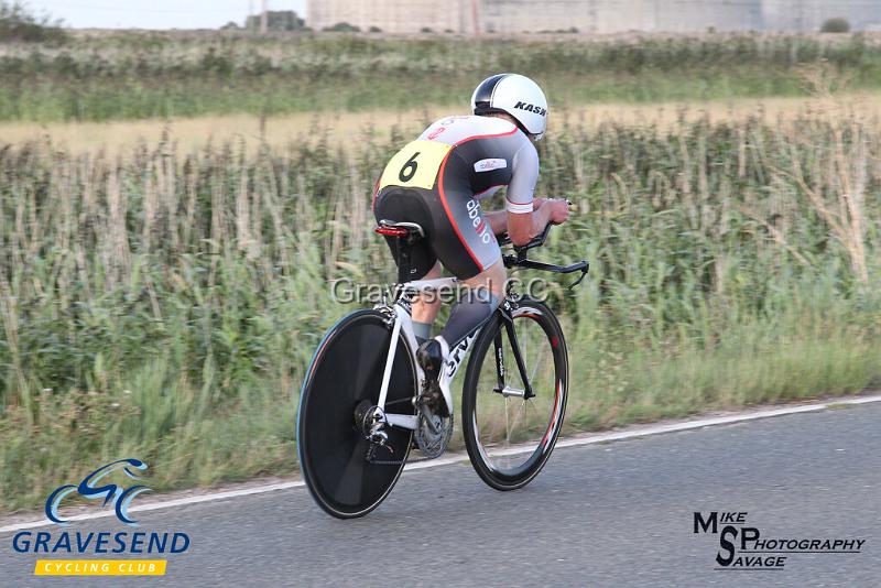 20190820-0356.jpg - Abellio SFA RT Rider Paul Fairman at GCC Evening 10 Time Trial 20-August-2019.  Course Q10/24 Isle of Grain, Kent.