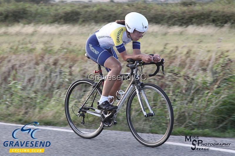 20190820-0363.jpg - GCC Rider Kate Savage at GCC Evening 10 Time Trial 20-August-2019.  Course Q10/24 Isle of Grain, Kent.