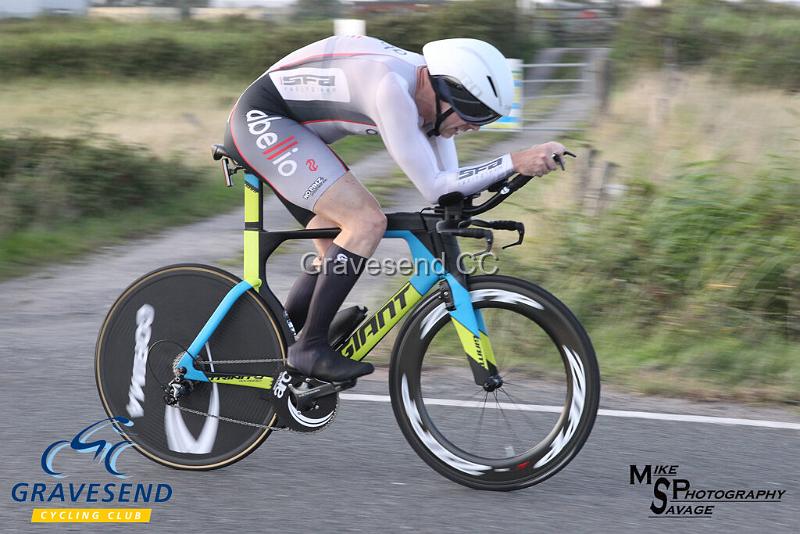 20190820-0383.jpg - Abellio SFA RT Rider Mark Baker at GCC Evening 10 Time Trial 20-August-2019.  Course Q10/24 Isle of Grain, Kent.