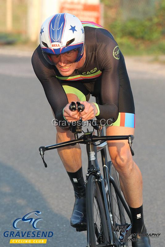 20190827-0297.jpg - CASP Rider James Amy at GCC Evening 10 Time Trial 27-August-2019.  Course Q10/24 Isle of Grain, Kent.