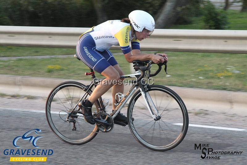 20190827-0467.jpg - GCC Rider Kate Savage at GCC Evening 10 Time Trial 27-August-2019.  Course Q10/24 Isle of Grain, Kent.