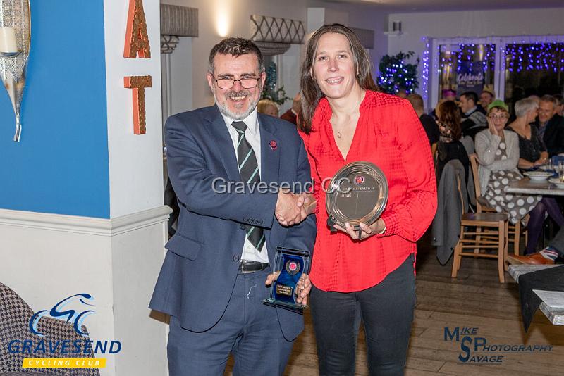 20191208-0116.jpg - Kate Savage, Ladies Evening 10 Champion - GCC 2019 Awards Evening, The See-Ho, Gravesend, Kent. 08-Dec-2019.