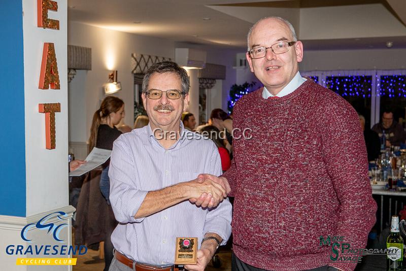 20191208-0125.jpg - David Barnes, Evening 10 Handicap 3rd - GCC 2019 Awards Evening, The See-Ho, Gravesend, Kent. 08-Dec-2019.