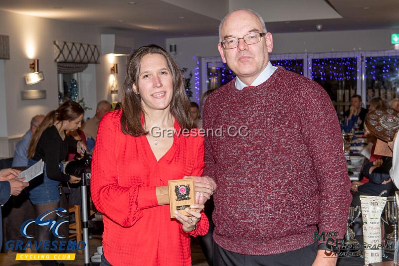 20191208-0131.jpg - Kate Savage, Evening 10 Handicap 2nd - GCC 2019 Awards Evening, The See-Ho, Gravesend, Kent. 08-Dec-2019.